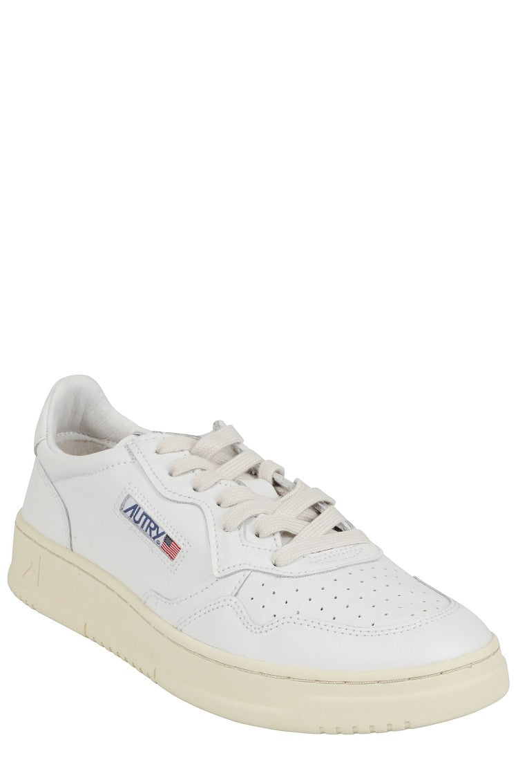 Autry White Medalist Low Leather Sneakers