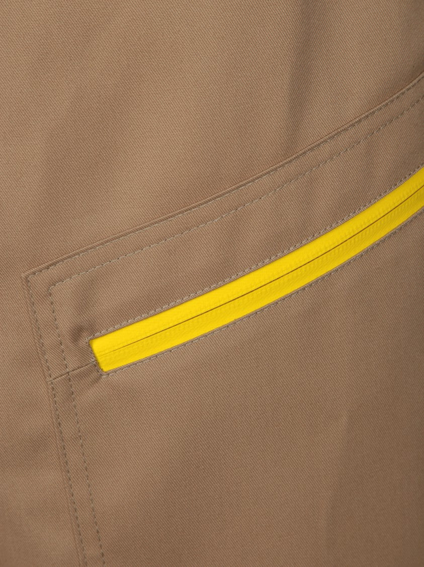 Msgm Relaxed Fit Bermuda Shorts With Zippered Pockets