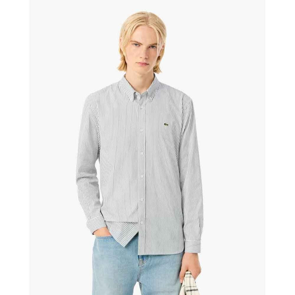 Lacoste Tailored Fit Button-Down Men's Shirt With Crisp Collar