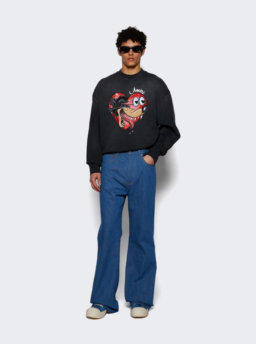 Amiri Creased Flare Pant Retro Indigo