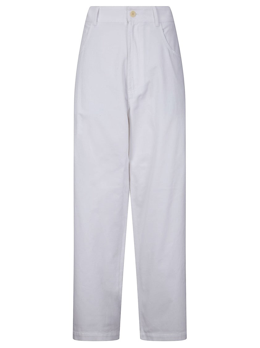 Jejia Black Gigi Wide-Leg Cotton Trousers