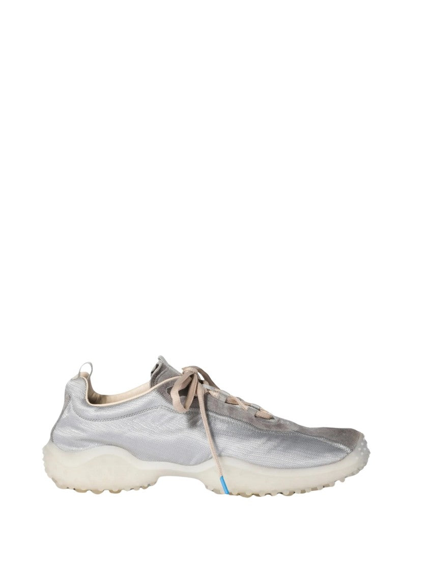 Miu Miu Translucent Beige Laces Low-Top Sneakers