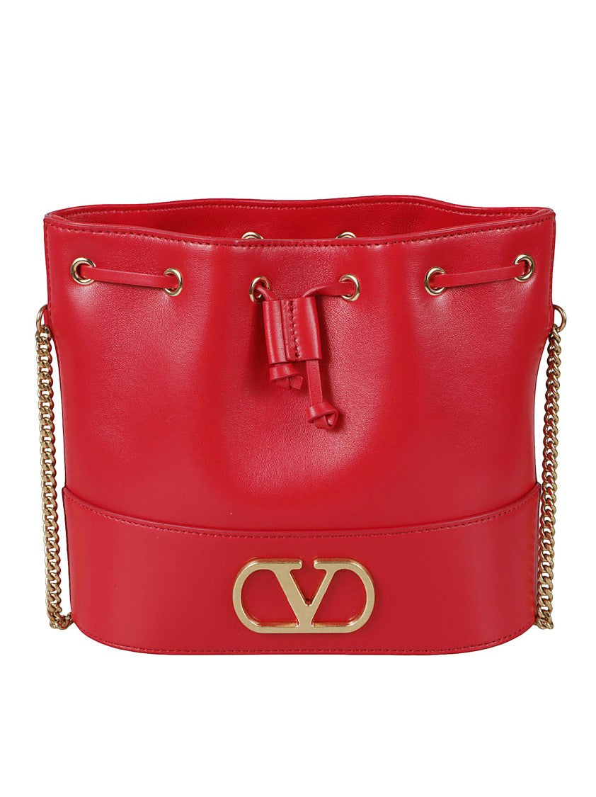Valentino Garavani Rectangular Lambskin Leather Bag With Chain Strap