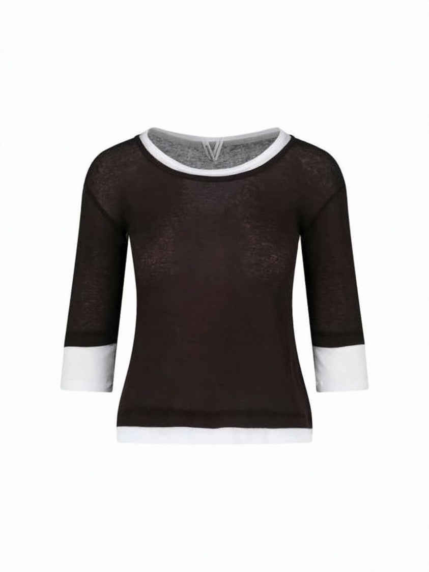 Gimaguas Long-Sleeve Semi-Sheer Top