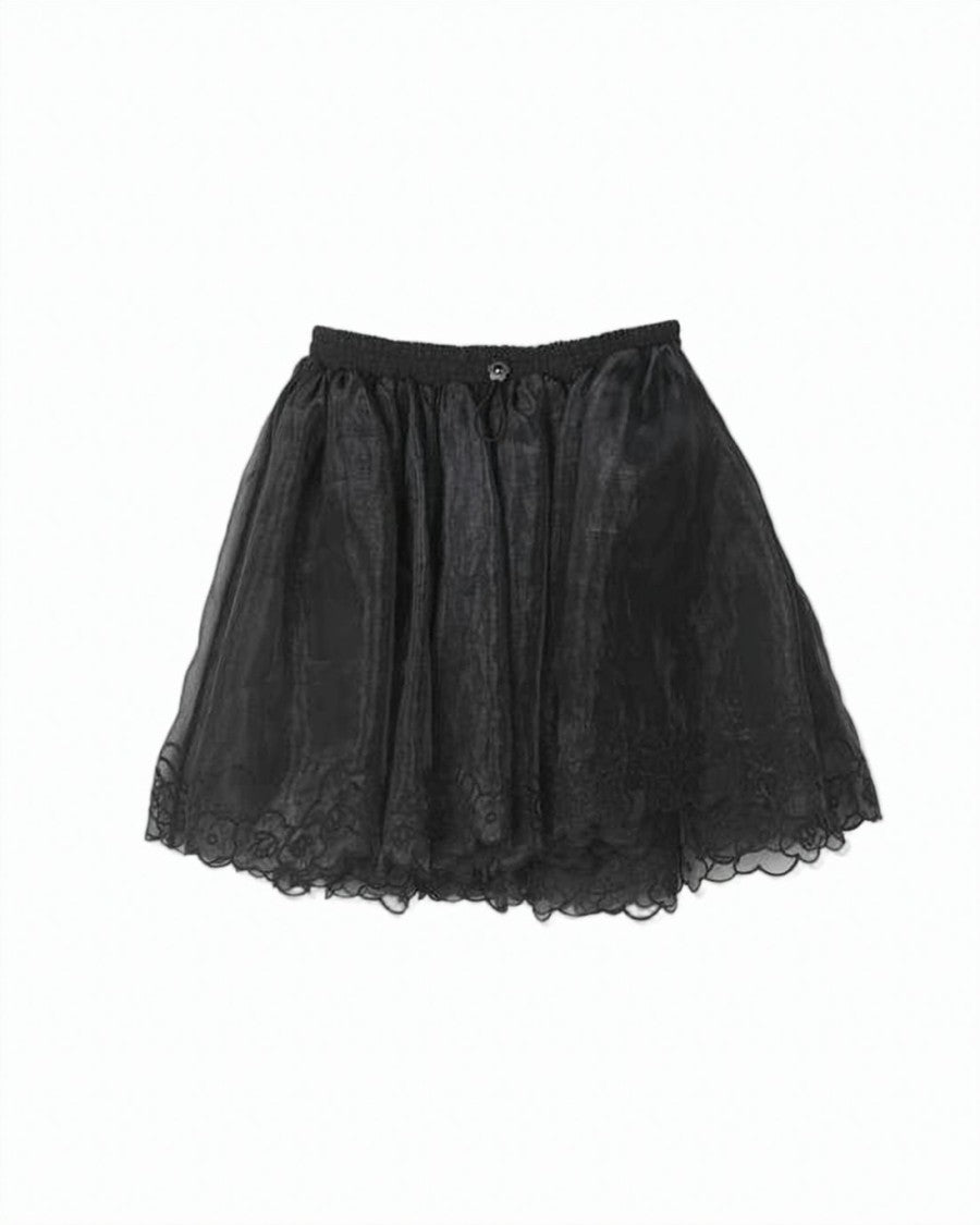 Cecilie Bahnsen Voluminous Midi Skirt With Sheer Layers