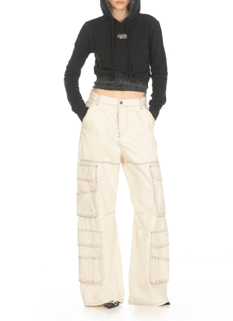 Diesel Black F-Slimmy-Hood-P5 Hoodie