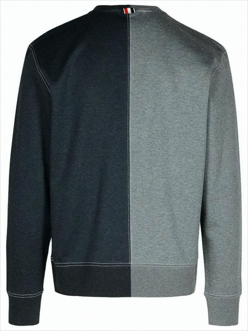 Thom Browne Two-Tone Grey Long Sleeve Shirt