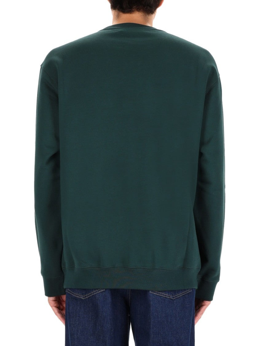 Gucci Crew Neck Cotton Logo Sweatshirt