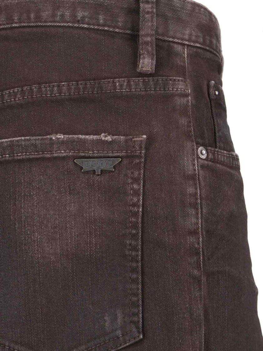 Dsquared2 "Bull Leatherette" Jeans – Brown