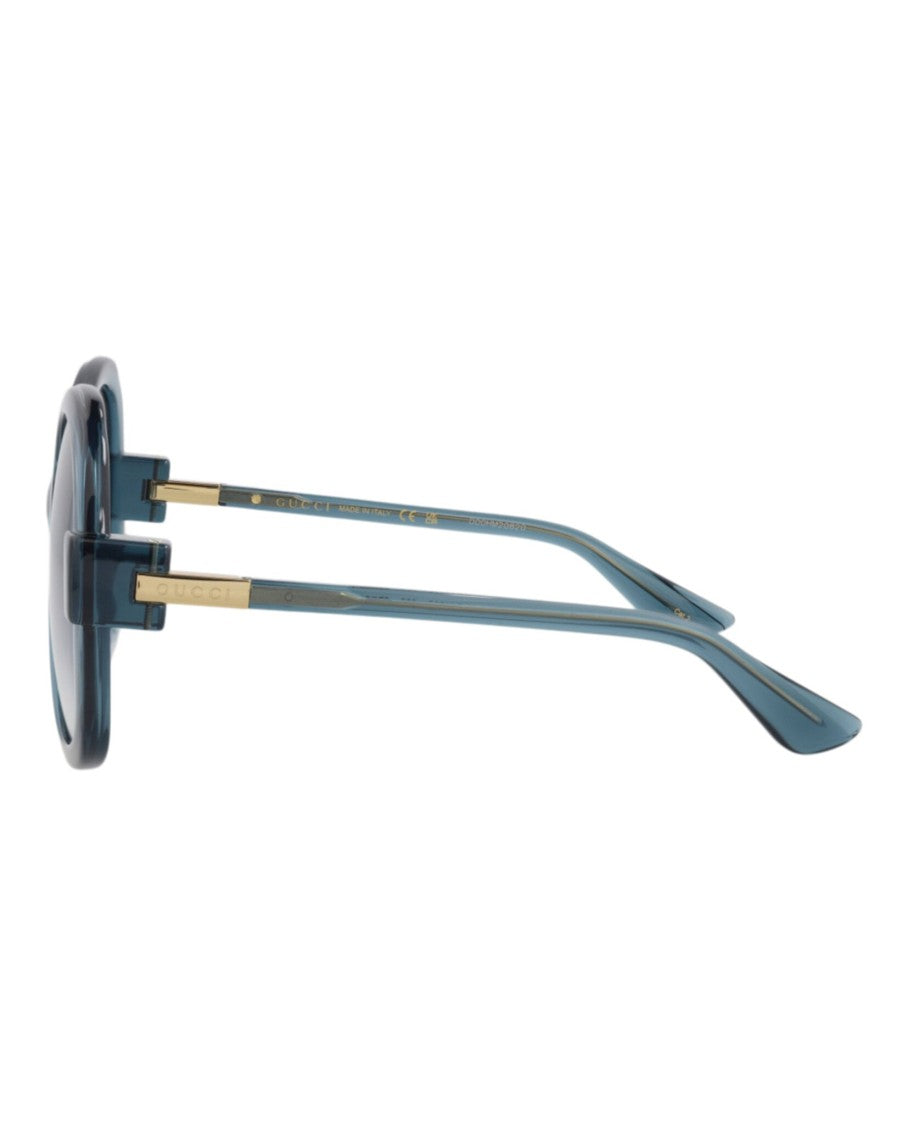 Gucci Round-Frame Injection Sunglasses