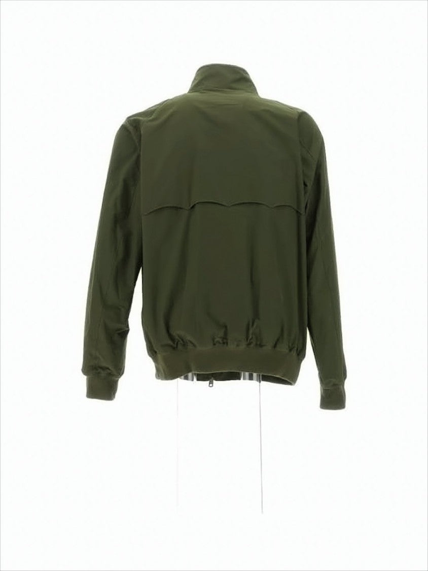 Baracuta Classic Green Bomber Jacket With Zip Front