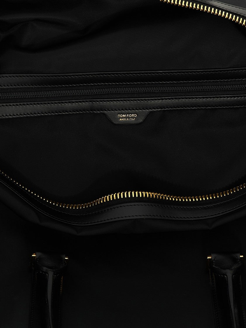 Tom Ford Leather Details Travel Bag