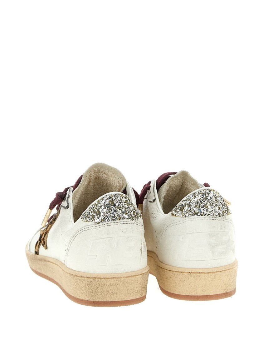 Golden Goose Low-Top Sneakers With Metallic Silk