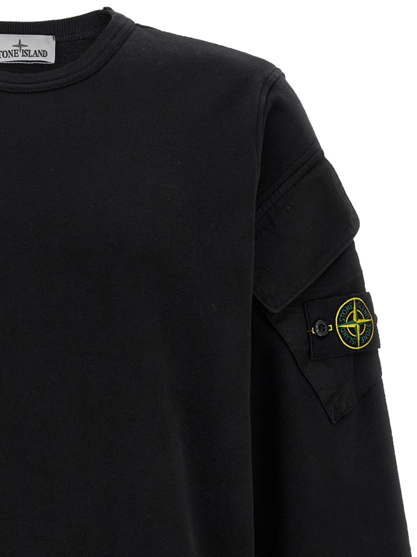Stone Island Logo Badge Sweatshirt