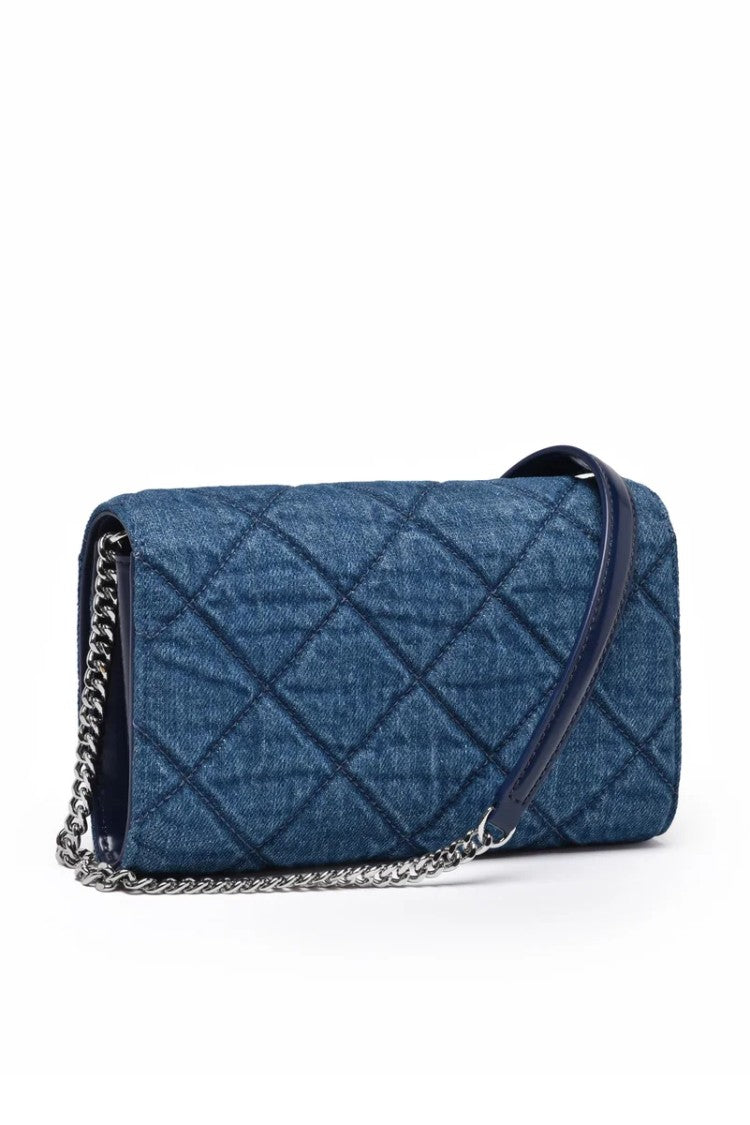 Tory Burch Willa Denim Chain Wallet - Denim