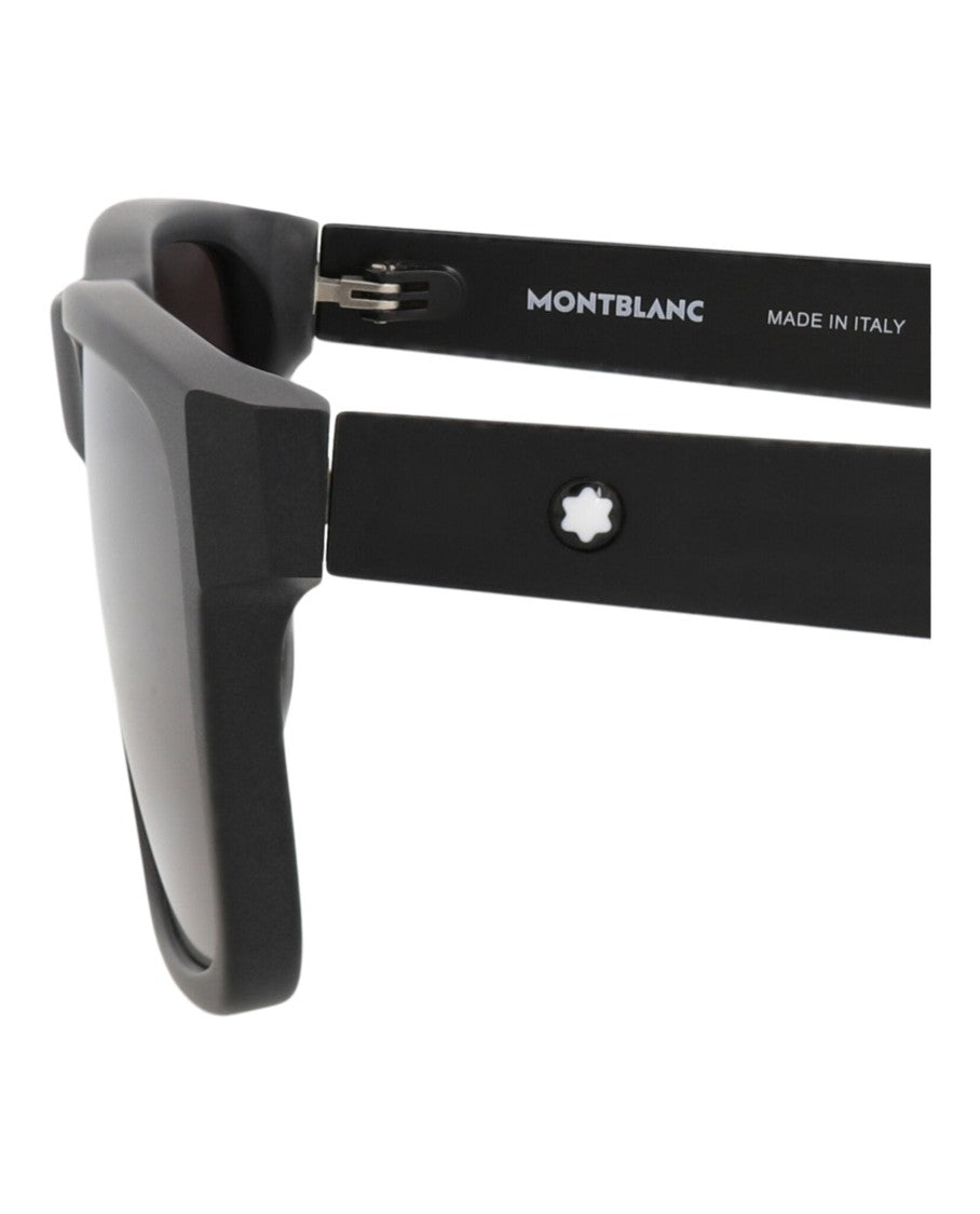 Montblanc Square-Frame Recycled Acetate Sunglasses