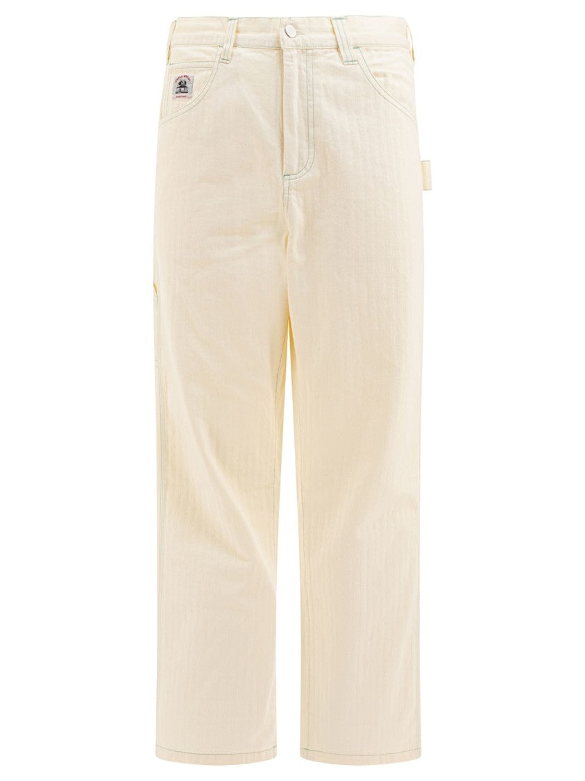 Bode Relaxed Fit Cotton Trousers