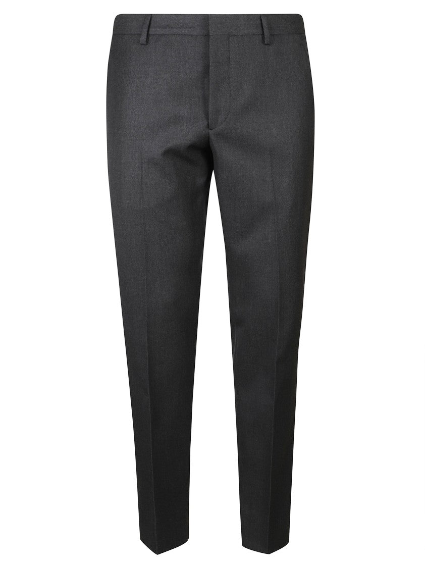 Prada Tailored Anthracite Trousers With Classic Waistband