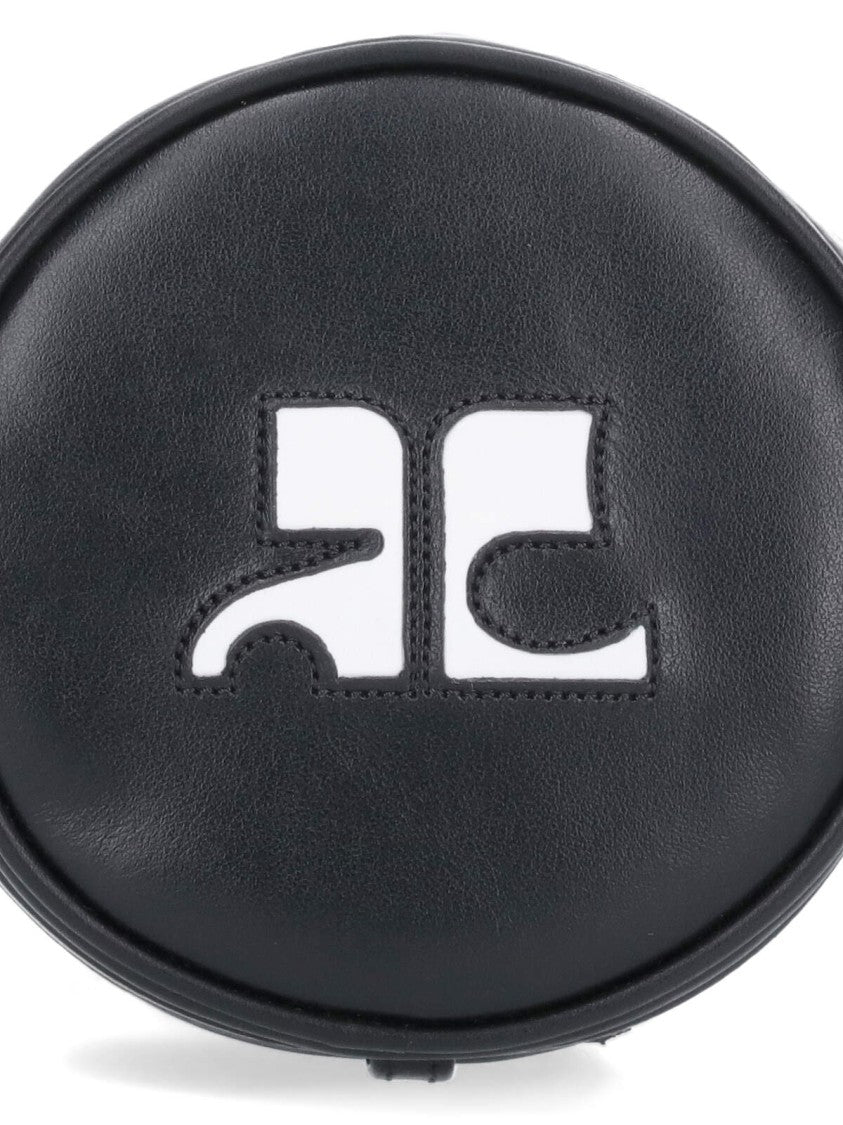 Courrèges Mini "Reedition Circle Bag" Crossbody – Black