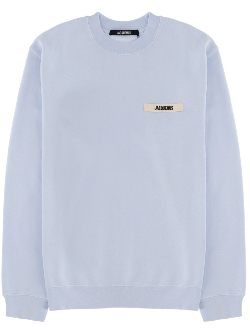 Jacquemus Grosgrain Logo Cotton Pastel Sweatshirt