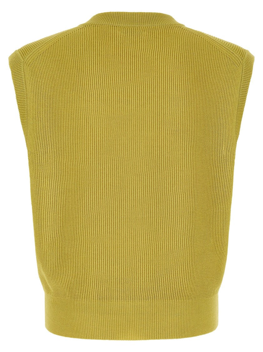 Auralee Ribbed Knit Vest