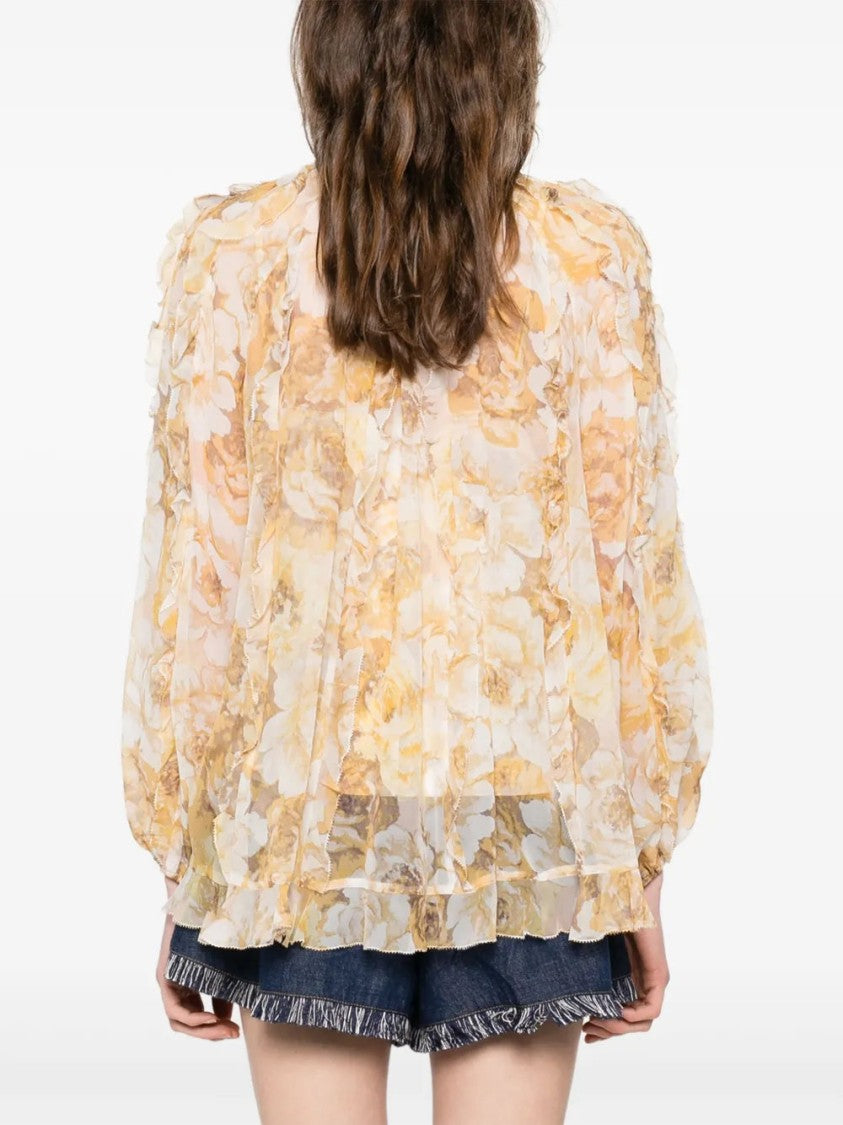 Zimmermann Frill-Detail Billow Blouse