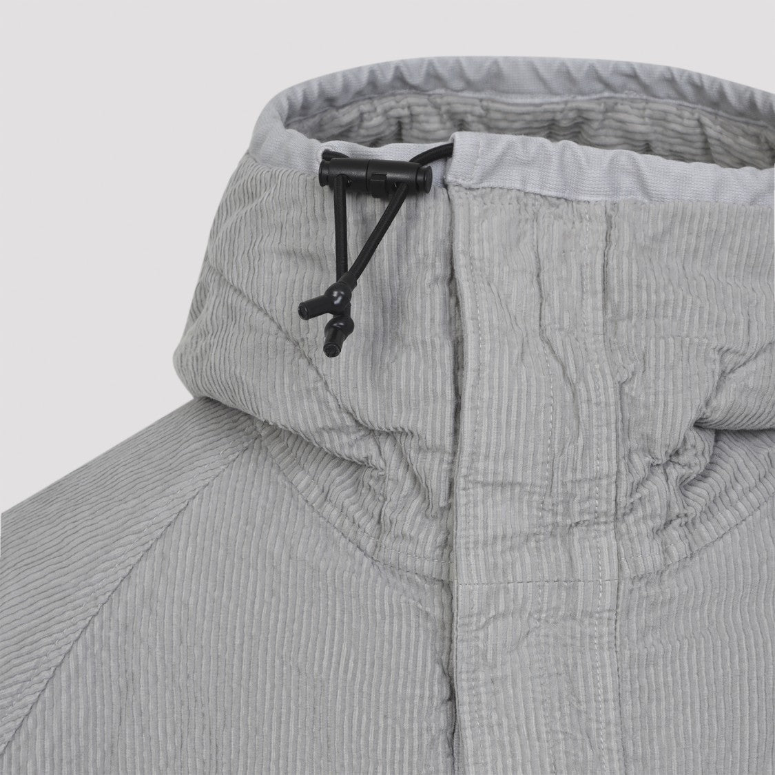 Stone Island Pearl Grey Cotton Outerwear