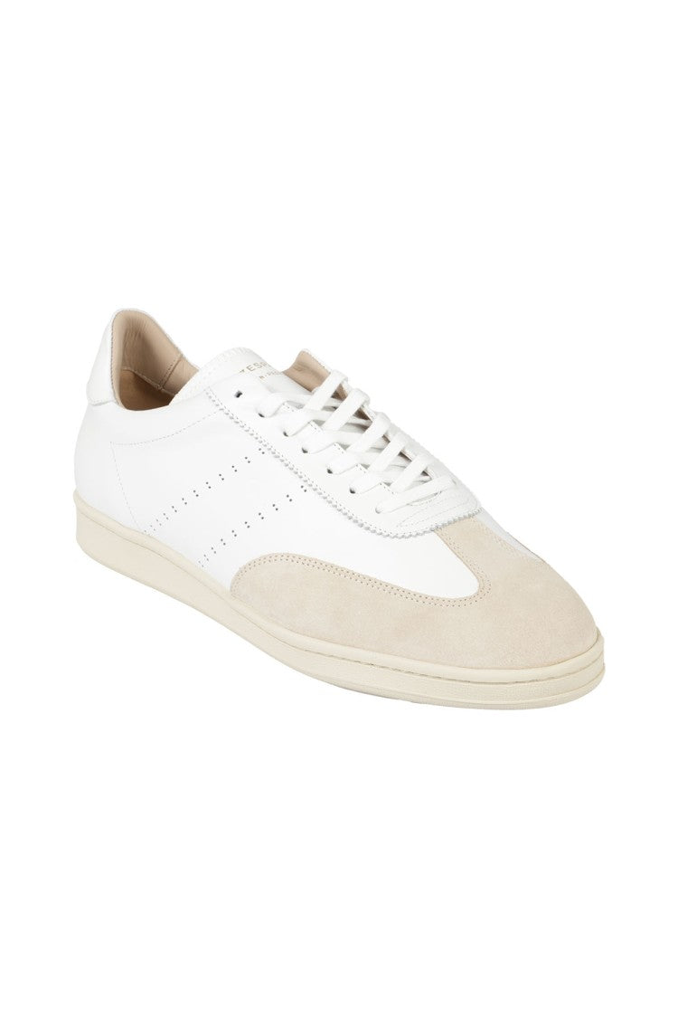 Zespa` Sporty Low-Profile Sneakers With Suede Accents