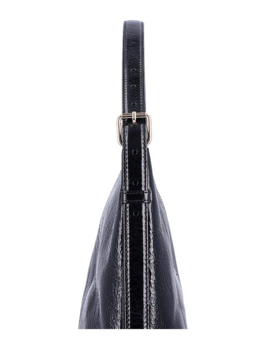 A.P.C. Vera Crinkle Leather Shoulder Bag