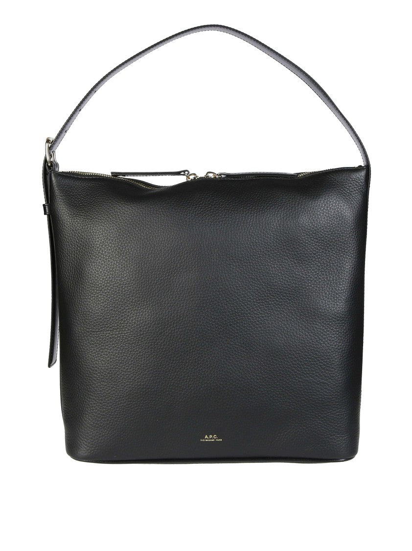 A.P.C. Sac Vera Pebbled Leather Handbag