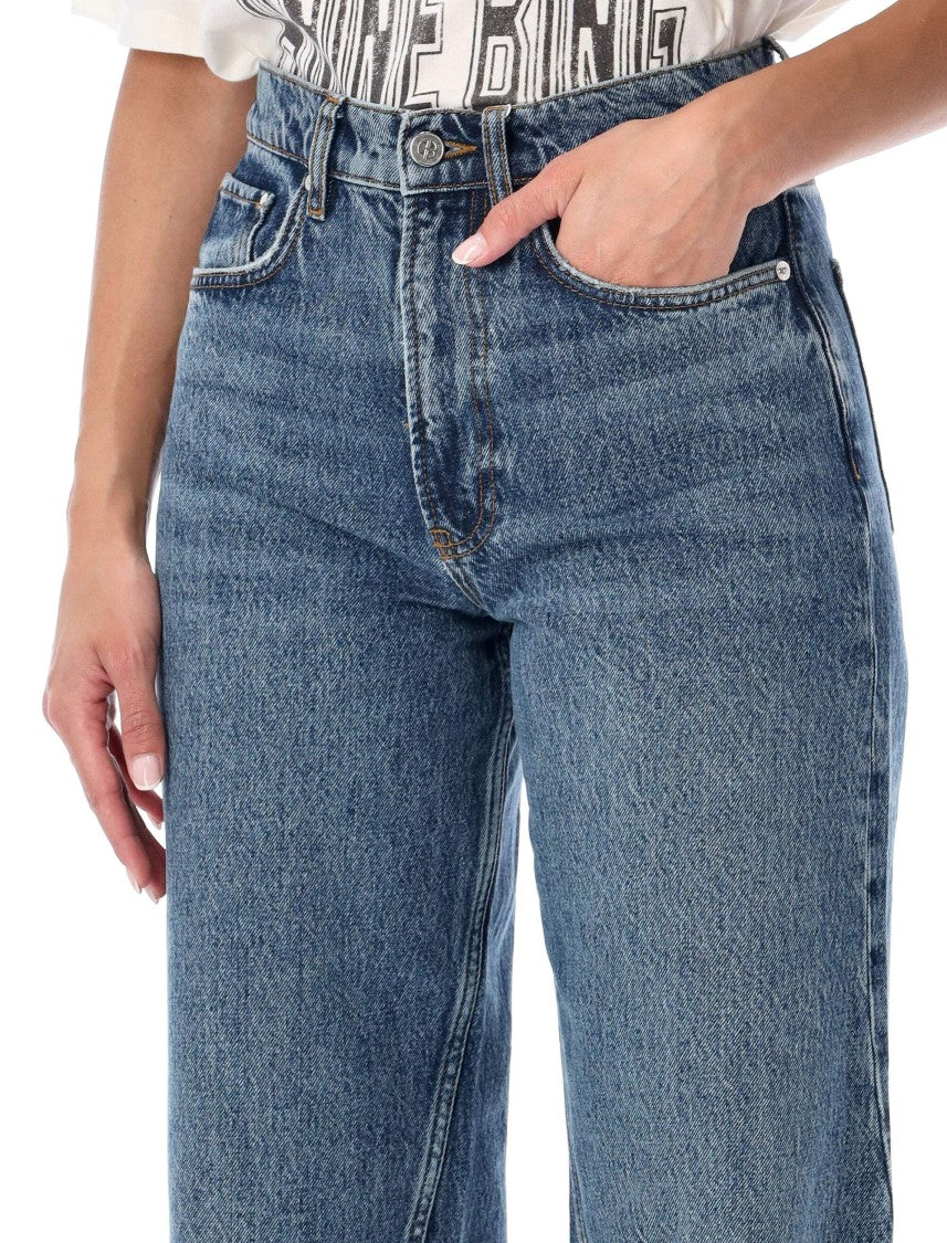 Anine Bing Brie High-Rise Wide-Leg Jeans