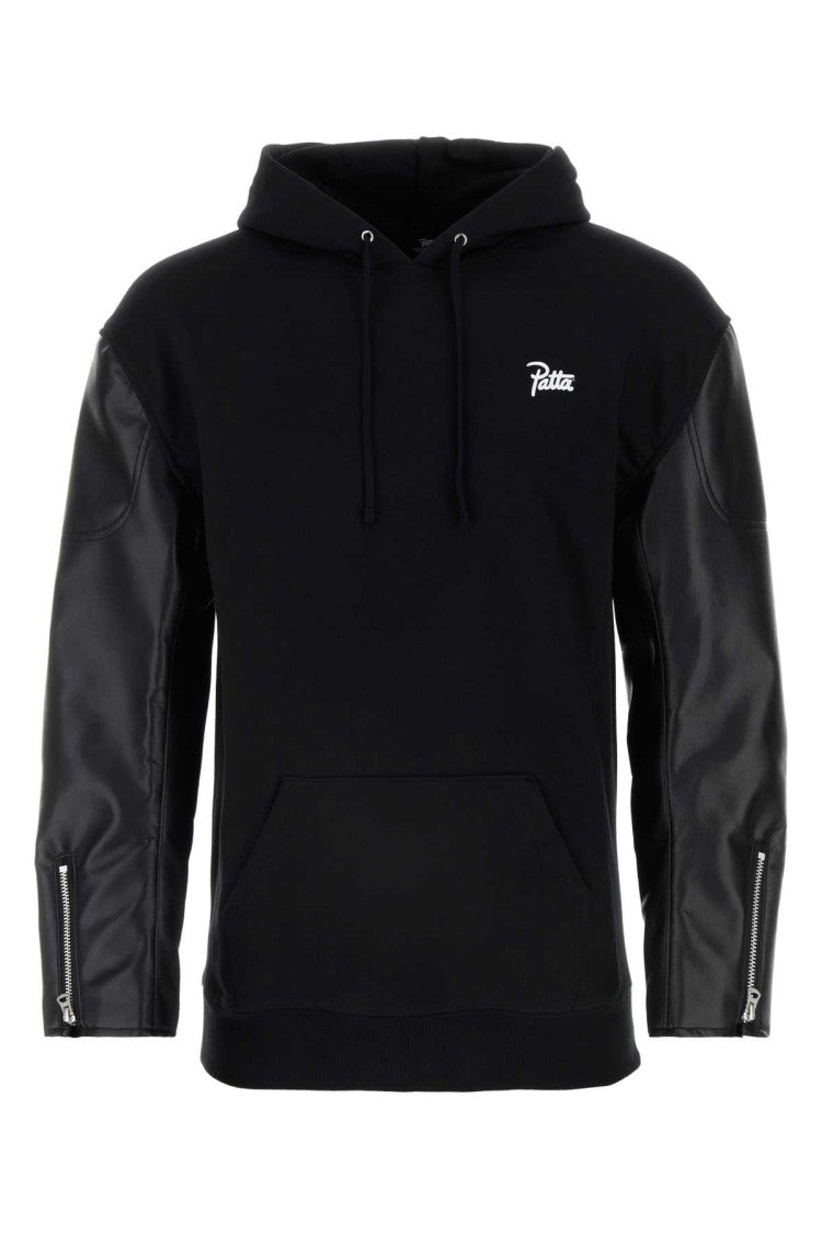 Junya Watanabe Black Cotton Sweatshirt
