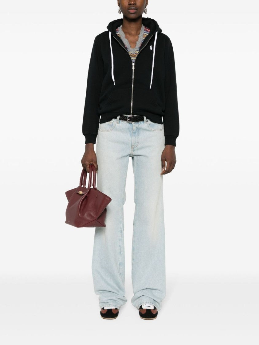 Polo Ralph Lauren Front-Zippered Hooded Sweatshirt With Embroidered Logo