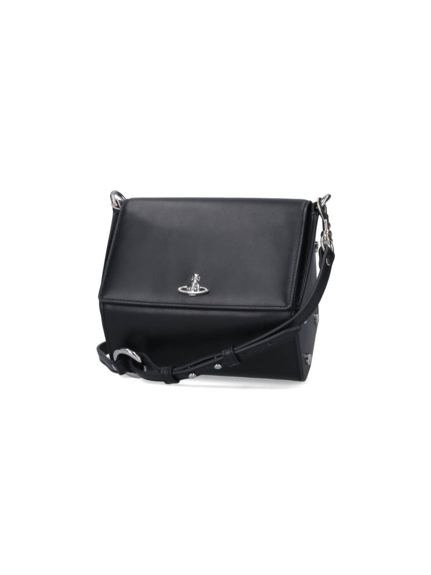 Vivienne Westwood Logo Crossbody Bag - Black