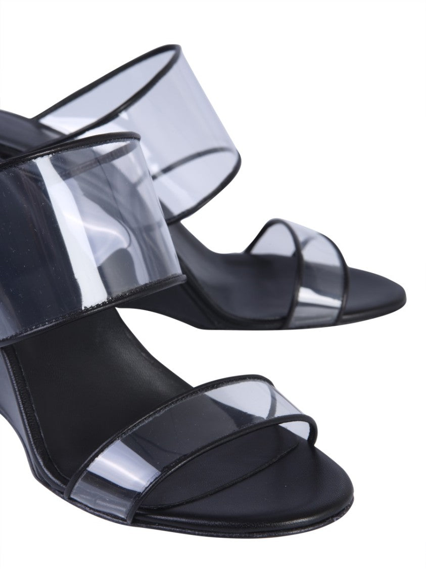 Paris Texas Open-Toe Wedge Sandals With Transparent Plexi Straps
