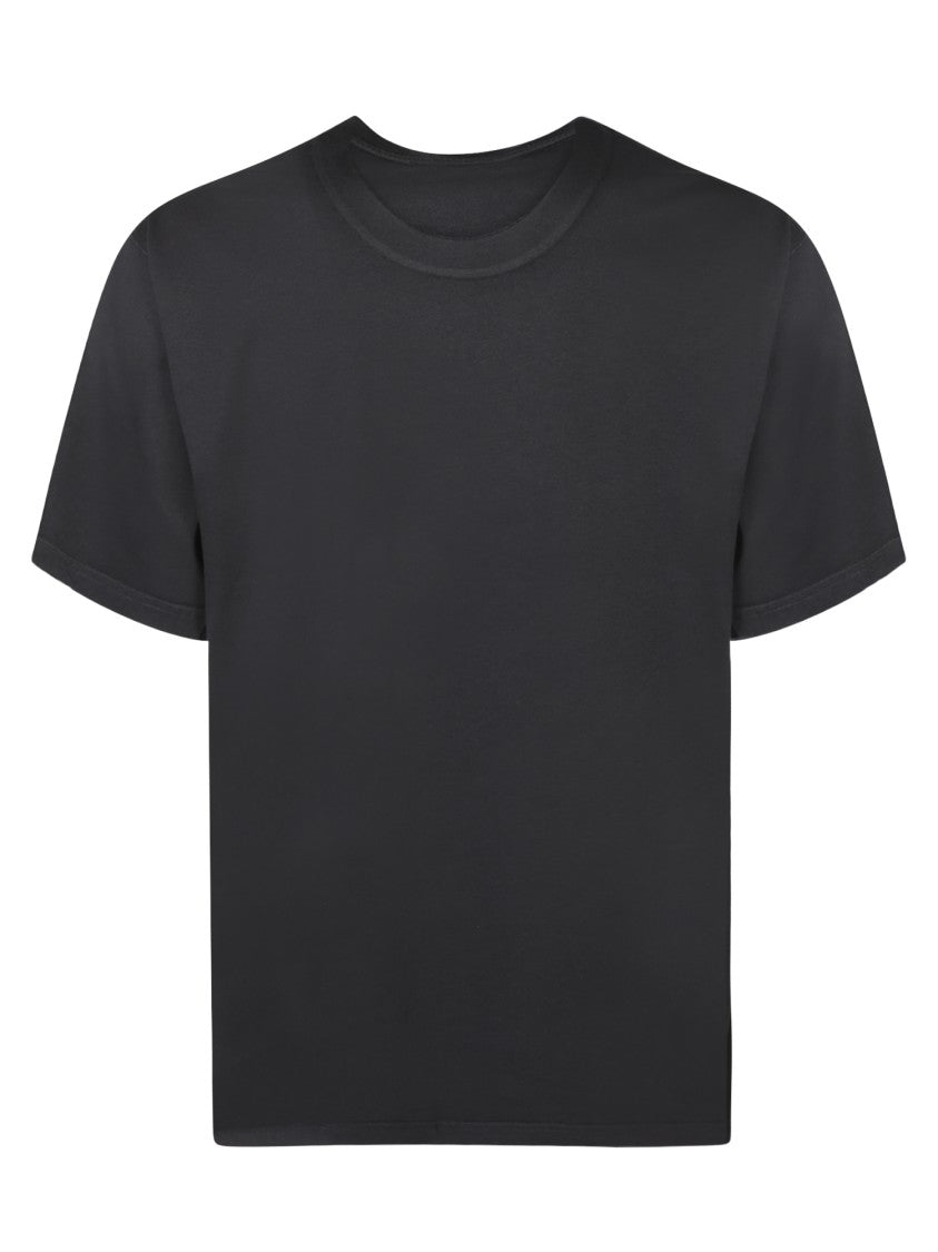 Dolce & Gabbana Black Cotton T-Shirt With Logo Print