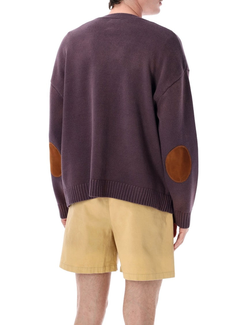 Found Knitted Cardigan With Playful Horse Motif