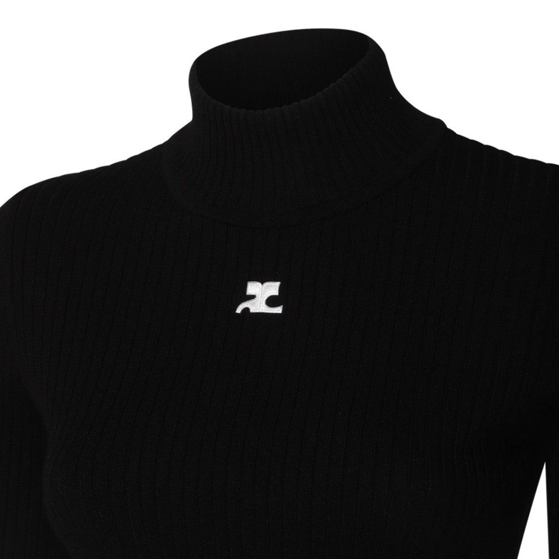 Courrèges Black Viscose Knitwear