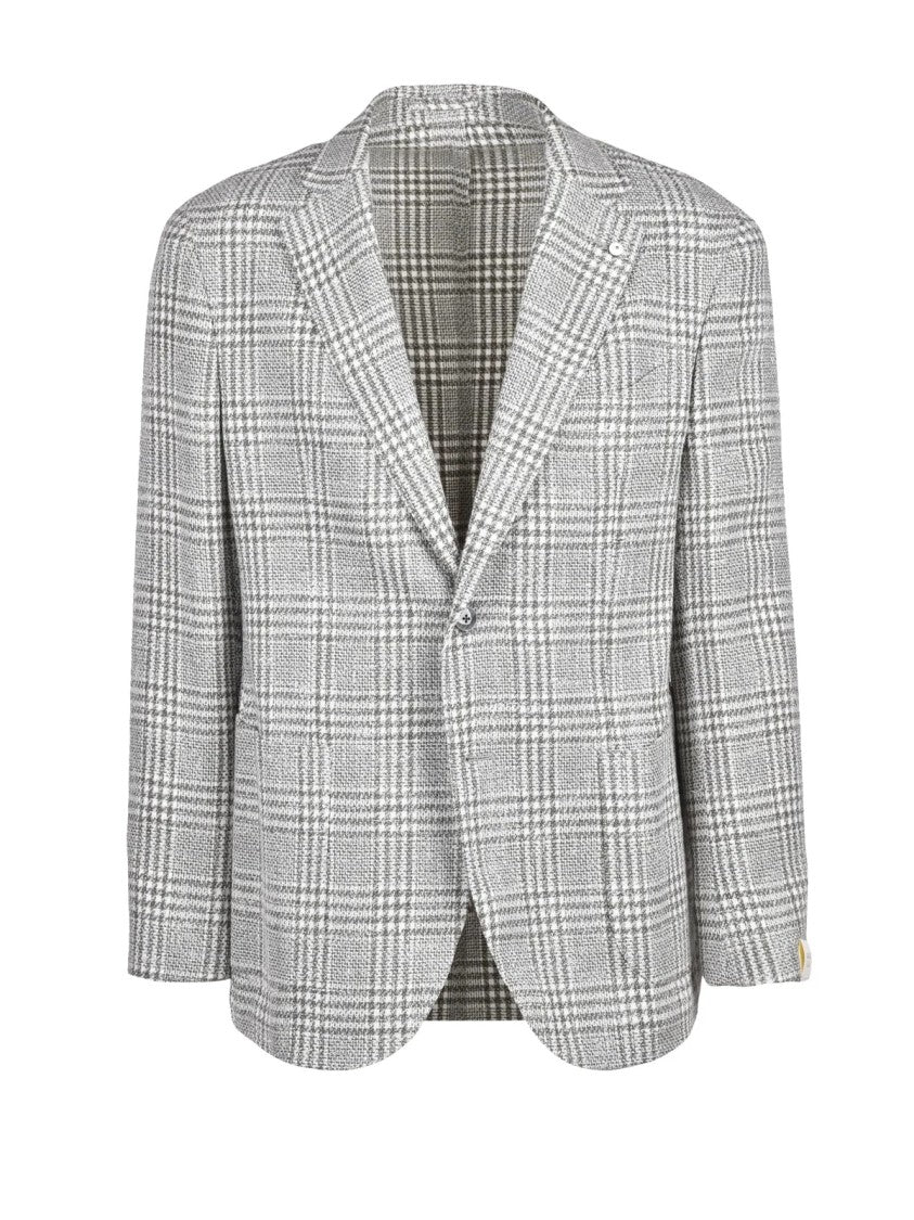 L.B.M. 1911 Round Jacket Mixed Fibers - White/Green