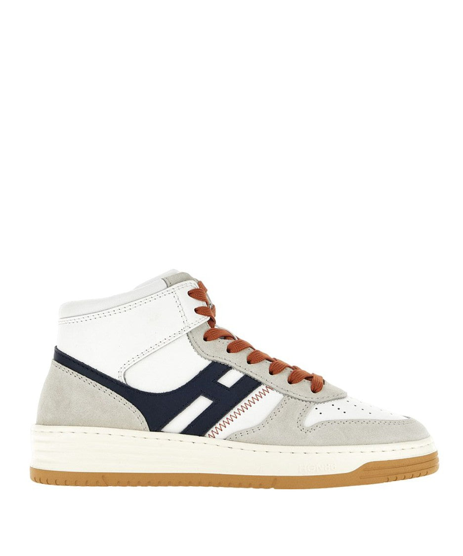 Hogan Mid-Top Sneakers With Suede Overlays
