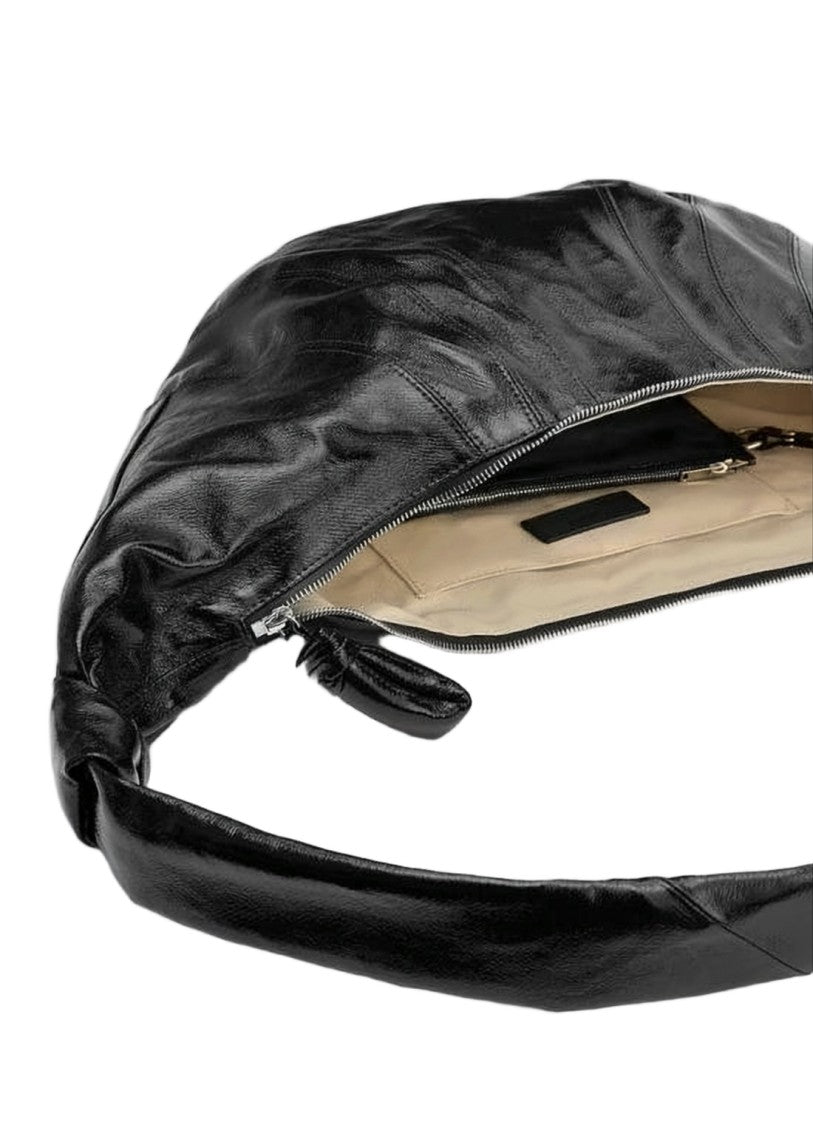 Lemaire Crescent-Shaped Crossbody Bag With Knotted Strap Details