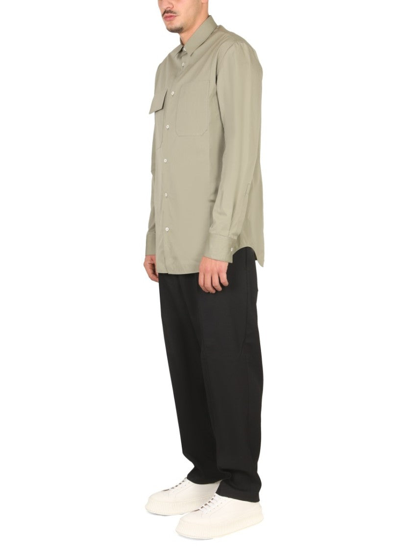 Jil Sander Relaxed Fit Button-Down Poplin Shirt