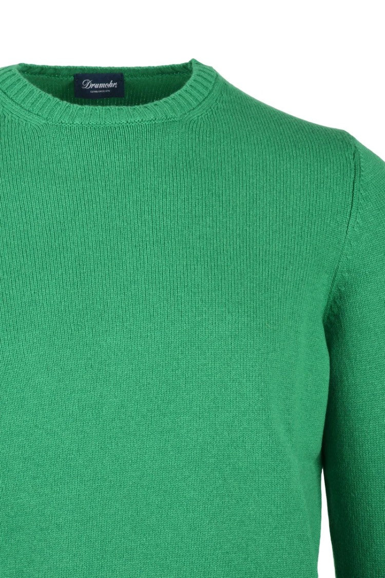 Drumohr Crew Neck Cashmere Sweater - Green