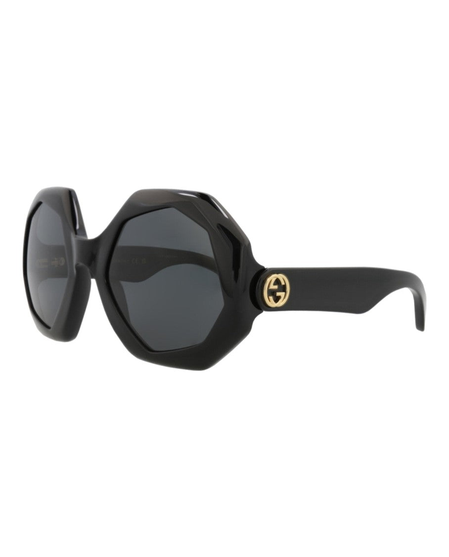 Gucci Round-Frame Injection Sunglasses