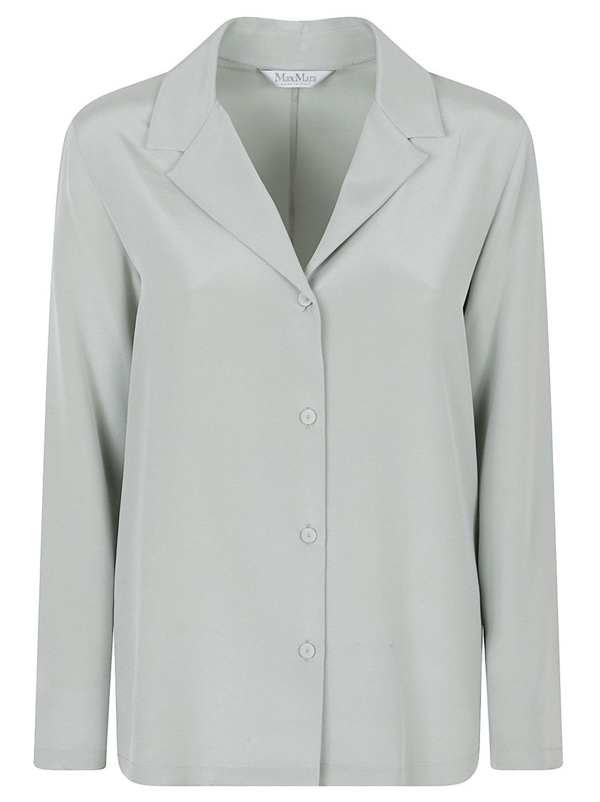 Max Mara Adjustable Volume Silk Crêpe De Chine Shirt