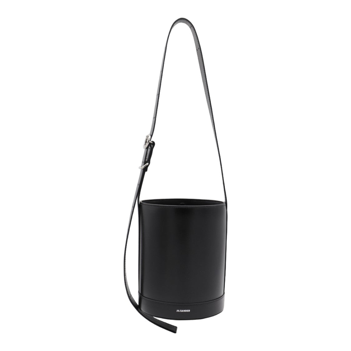 Jil Sander Cylindrical Black Bag With Adjustable Strap