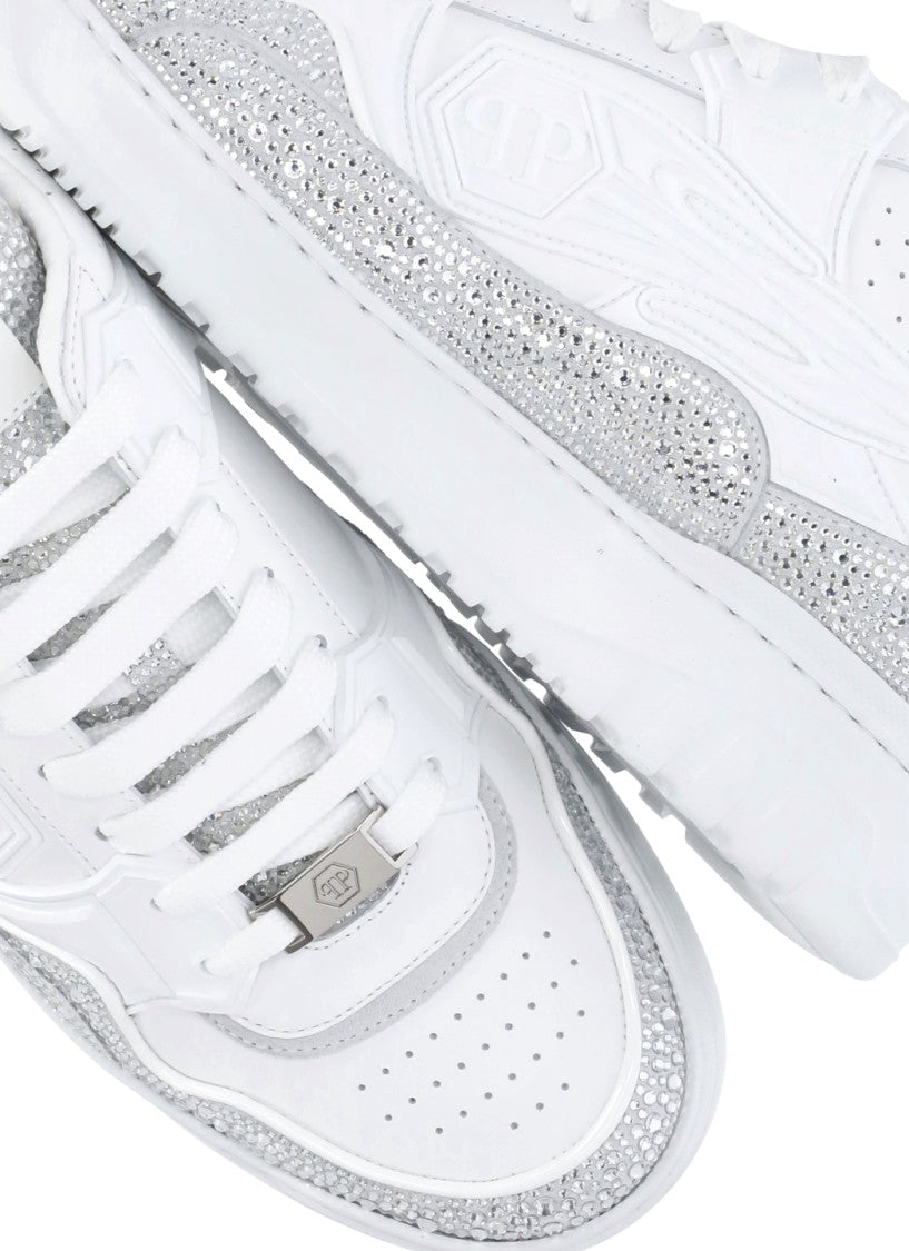 Philipp Plein White Moon Walker Sneakers