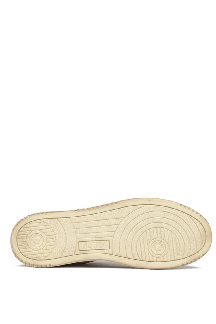 Autry Super Vintage Sneakers With Cracked Leather Back