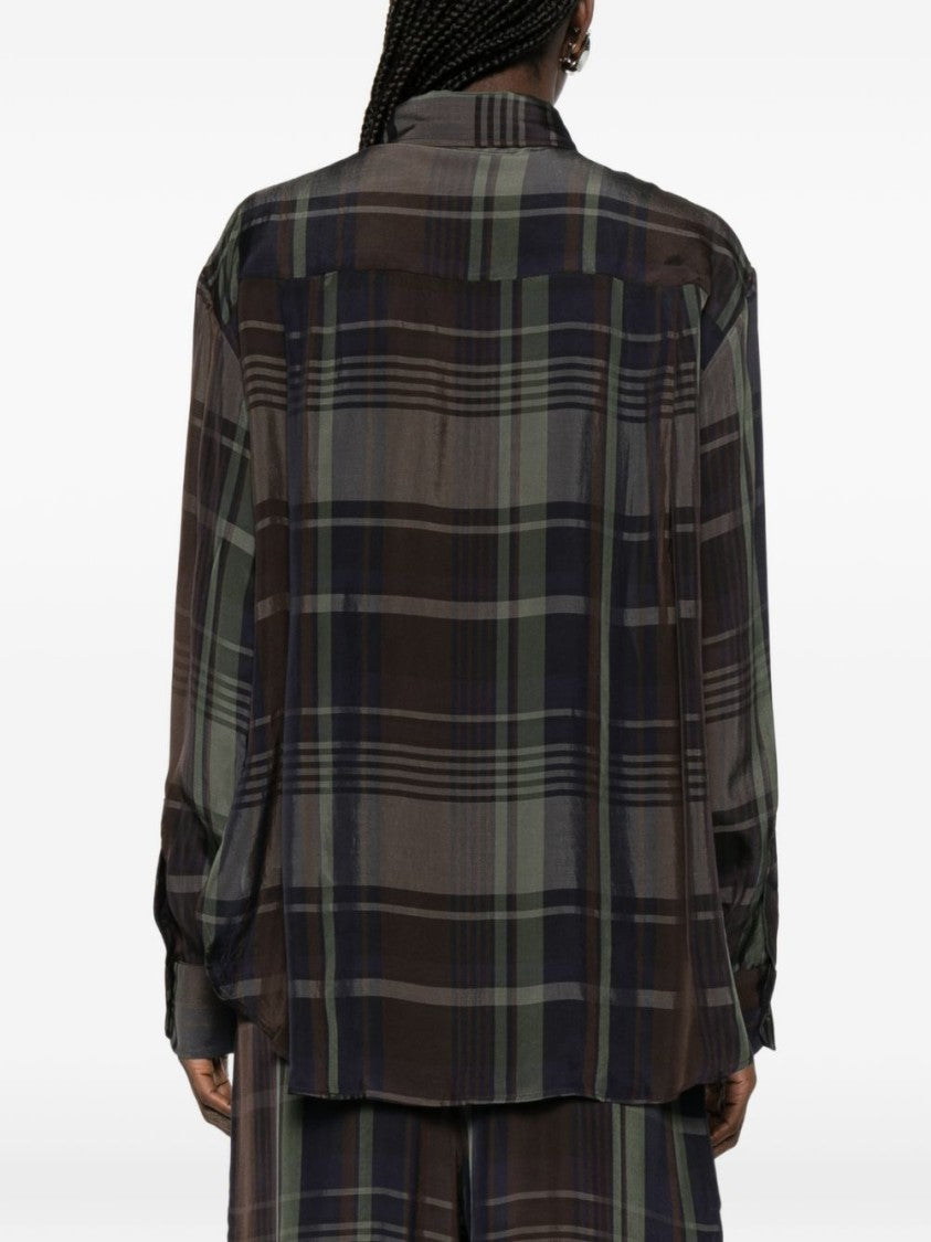 The Frankie Shop Multicolor Plaid Viscose Casual Shirt