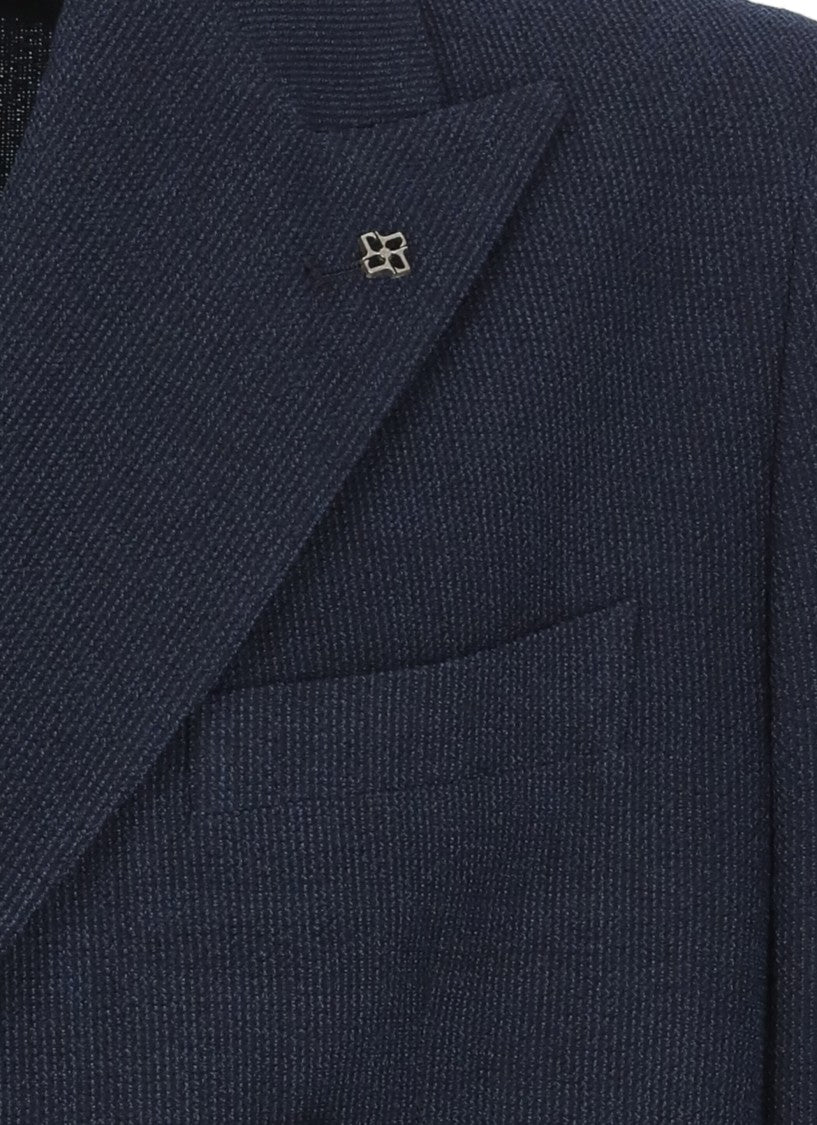 Tagliatore Double Breasted Virgin Wool Jacket